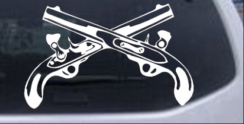 Military Police Cross Pistols Military car-window-decals-stickers