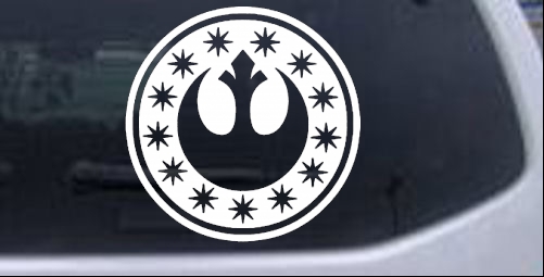 Star Wars New Republic Emblem Sci Fi car-window-decals-stickers