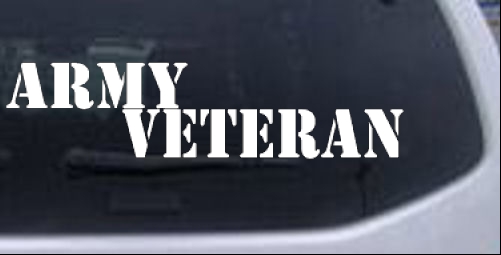 Army Veteran Military car-window-decals-stickers