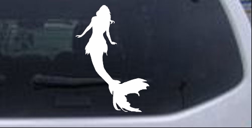 Mermaid Sci Fi car-window-decals-stickers
