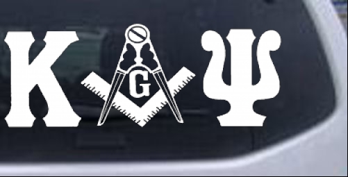 Kappa Alpha Psi Masonic College car-window-decals-stickers
