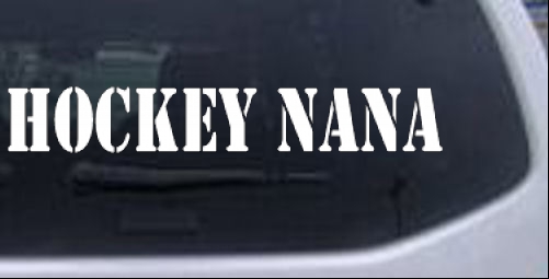 Hockey Nana Sports car-window-decals-stickers