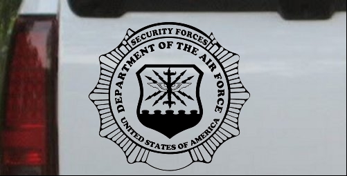 Department Of The Air Force Security Forces Round Badge
