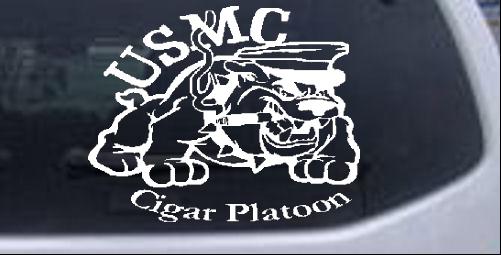 USMC Cigar Platoon Military car-window-decals-stickers