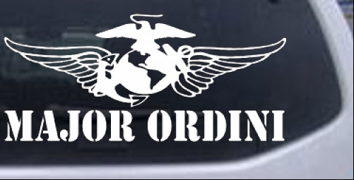 USMC Major Ordini Military car-window-decals-stickers