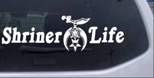 Shriner Life Long Version Other car-window-decals-stickers