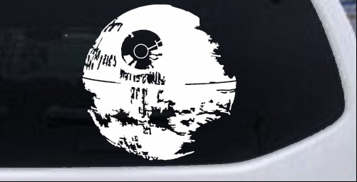 Star Wars Death Star Sci Fi car-window-decals-stickers