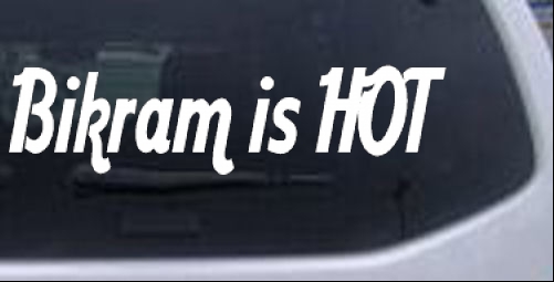 Bikram Is HOT Girlie car-window-decals-stickers