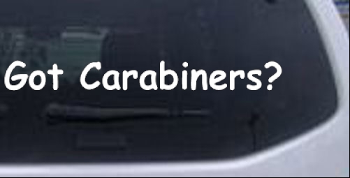 Got Carabiners Sports car-window-decals-stickers