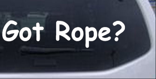 Got Rope Repelling Sports car-window-decals-stickers