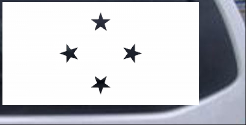 Flag of the Federated States of Micronesia Other car-window-decals-stickers