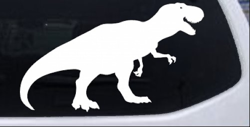 T Rex Funny car-window-decals-stickers