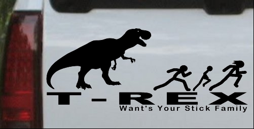 T Rex Wants Your Stick Family