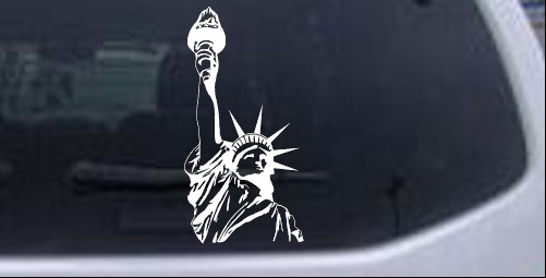 Statue Of Liberty  Patriotic car-window-decals-stickers