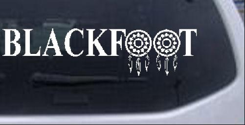 Blackfoot Tribe Dreamcatcher Western car-window-decals-stickers