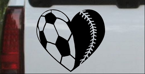 Soccer Softball Heart