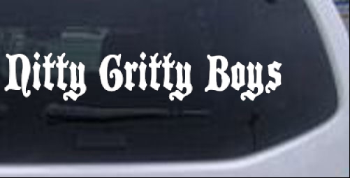 Nitty Gritty Boys Country car-window-decals-stickers