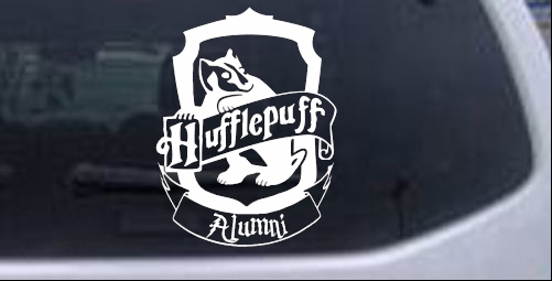 Harry Potter Hufflepuff Alumni Sci Fi car-window-decals-stickers