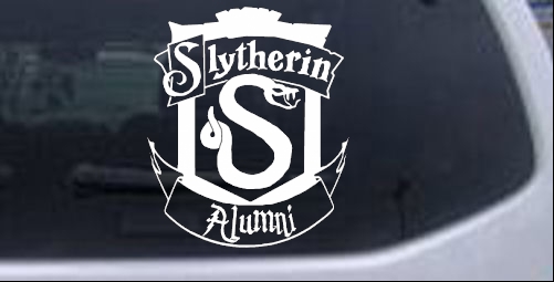 Harry Potter Slytherin Alumni Sci Fi car-window-decals-stickers