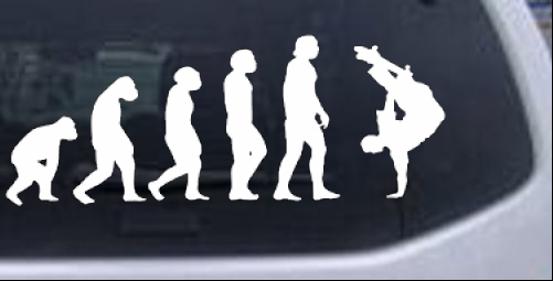 Skateboarding Evolution Handplant Sports car-window-decals-stickers