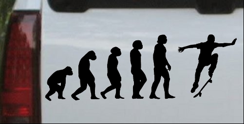 Skateboarding Evolution Ollie