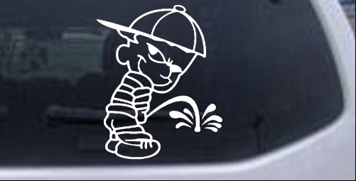 Calvin Peeing Pee Ons car-window-decals-stickers