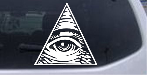 All Seeing Eye Illuminati Other car-window-decals-stickers