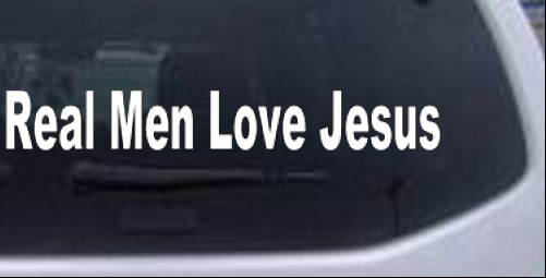 Real Men Love Jesus Christian car-window-decals-stickers