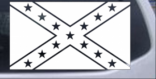 Confederate Southern Rebel Battle Flag Country car-window-decals-stickers