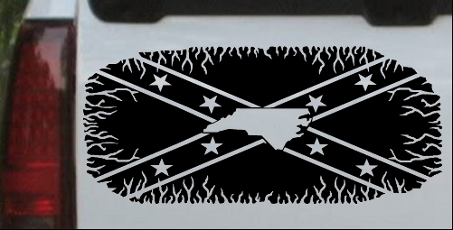 Confederate Rebel Battle Flag North Carolina