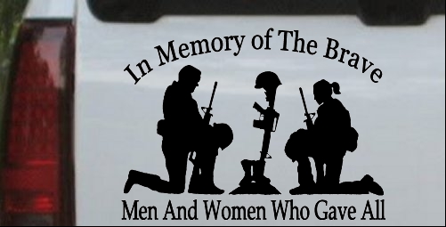 In Memory Of The Brave Men And Women Who Gave All