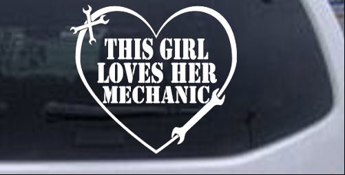 This Girl Loves Her Mechanic Girlie car-window-decals-stickers