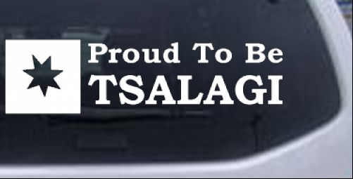 Proud To Be Tsalagi Western car-window-decals-stickers