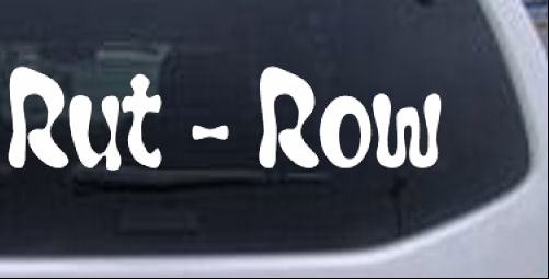 Rut Row  Cartoons car-window-decals-stickers