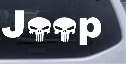Jeep Punisher Skulls Off Road car-window-decals-stickers