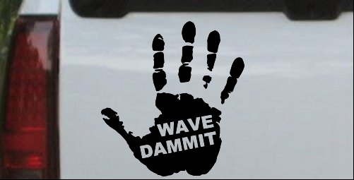 Jeep Wave Dammit Muddy Hand
