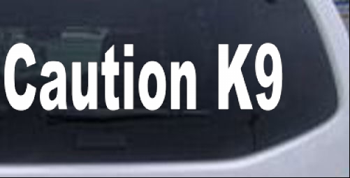 Caution K9 Animals car-window-decals-stickers
