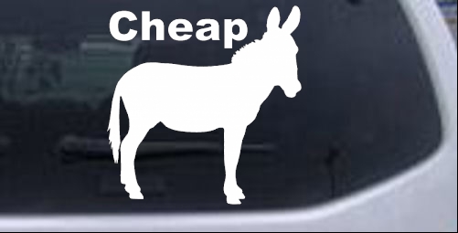 Cheap Ass Funny car-window-decals-stickers