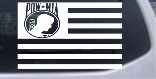 American Flag Pow Mia Military car-window-decals-stickers