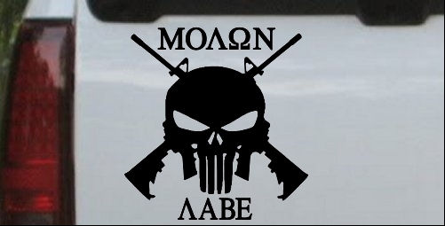 Molon Labe Punisher Skull AR 15 Guns