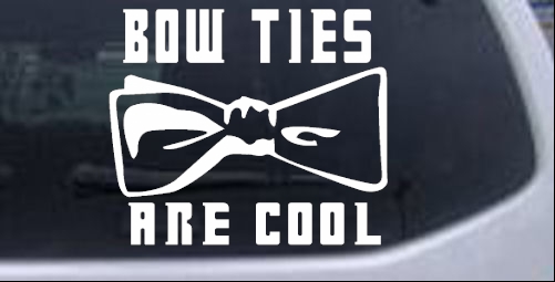 Doctor Who Bow Ties Are Cool Sci Fi car-window-decals-stickers