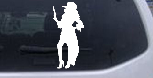 Sexy Pirate Wench Girl Sexy car-window-decals-stickers