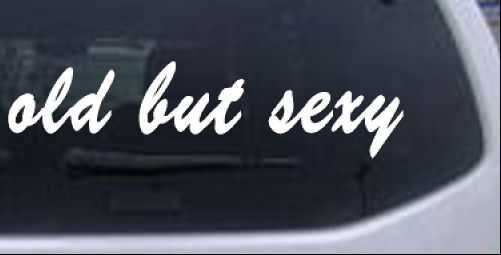 Old But Sexy Sexy car-window-decals-stickers