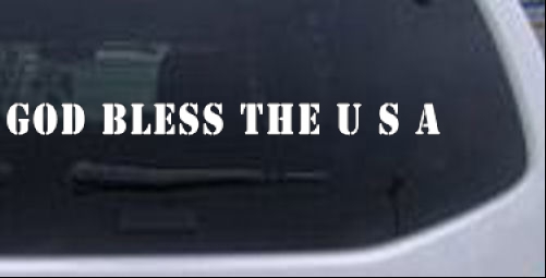 God Bless The USA Christian car-window-decals-stickers