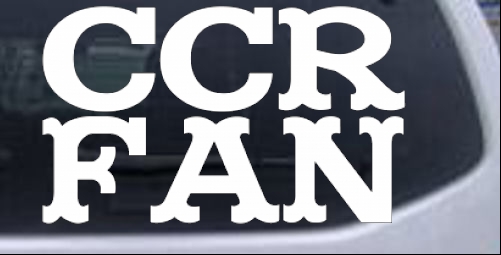 CCR Fan Music car-window-decals-stickers