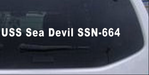 USS Sea Devil SSN 664 Military car-window-decals-stickers