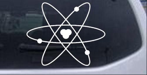 Atom Sci Fi car-window-decals-stickers