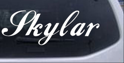 Skylar Names car-window-decals-stickers