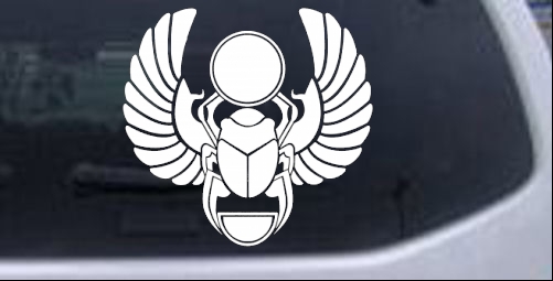 Egyptian Scarab Beetle Other car-window-decals-stickers