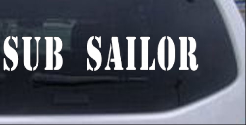 Sub Sailor Military car-window-decals-stickers